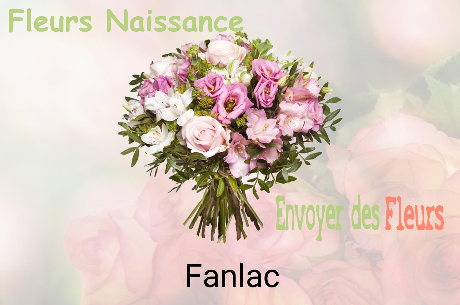 Bouquet de fleurs de naissance livré à Fanlac